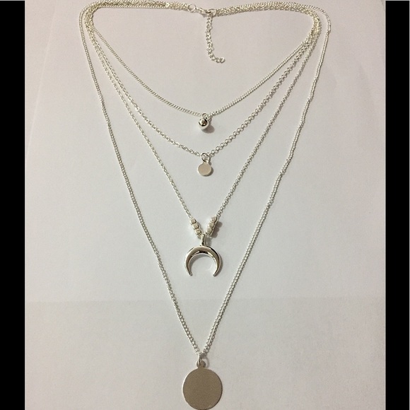 New Multi Layer Pendant Necklace - Picture 3 of 4